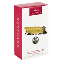 Hallmark Lionel® Trains Yellow 1361 Pennsylvania K4 Steam Locomotive Metal Ornament -Lovely Souvenir Store Lionel Trains Engine Keepsake Ornament 2199QXE3267 04