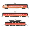 Hallmark Mini Lionel® Milwaukee Road EP-2 Passenger Ornaments, Set Of 3 -Lovely Souvenir Store Lionel Trains Milwaukee Road Cars Keepsake Ornaments 2299QXM9287 01