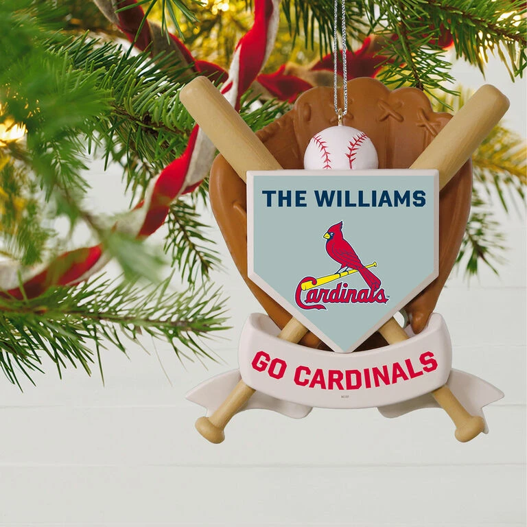 MLB Baseball Personalized Ornament, Cardinals™ 4 MLB Baseball Personalized Ornament, Cardinals™ - Image 2
