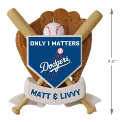 MLB Baseball Personalized Ornament, Dodgers™ -Lovely Souvenir Store MLB Baseball Personalized Ornament Dodgers 2499QHE1913B105 04