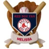 MLB Baseball Personalized Ornament, Red Sox™ -Lovely Souvenir Store MLB Baseball Personalized Ornament Red Sox 2499QHE1913B101 01