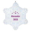 Hallmark Magic Sparkling Snowflake Block Text Personalized Ornament With Light 2 Hallmark Magic Sparkling Snowflake Block Text Personalized Ornament With Light -Lovely Souvenir Store Magic Sparkling Snowflake Block Text Personalized Keepsake Ornament With Light 2999QHE2010B2 01