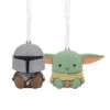 Better Together Star Wars: The Mandalorian™ And Grogu™ Magnetic Hallmark Ornaments, Set Of 2 -Lovely Souvenir Store Mandalorian and Grogu Christmas Ornaments 3HCM2401 01