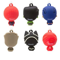 Mini Marvel Super Heroes Shatterproof Hallmark Ornaments, Set Of 6 -Lovely Souvenir Store Marvel Super Heroes Miniature Christmas Ornaments Set of 6 2HCM9228 06