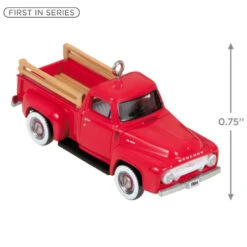 Hallmark Mini Lil' American Trucks 1954 Mercury M-100 2023 Metal Ornament, 0.75" 11 Hallmark Mini Lil' American Trucks 1954 Mercury M-100 2023 Metal Ornament, 0.75" -Lovely Souvenir Store Mercury M100 Truck Keepsake Ornament 1299QXM9159 03