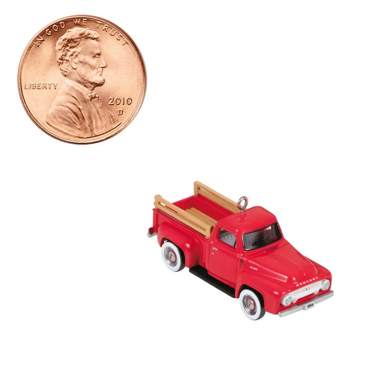 Hallmark Mini Lil' American Trucks 1954 Mercury M-100 2023 Metal Ornament, 0.75" 9 Hallmark Mini Lil' American Trucks 1954 Mercury M-100 2023 Metal Ornament, 0.75" - Image 7