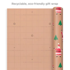 Hallmark Merry Kraft Prints 3-Pack Christmas Wrapping Paper, 90 Sq. Ft. -Lovely Souvenir Store Merry Kraft Prints 3Pack Christmas Wrapping Paper 5JXW1050 08