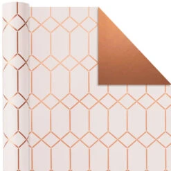 Hallmark Metallic Shimmer 3-Pack Reversible Wrapping Paper, 120 Sq. Ft. Total -Lovely Souvenir Store Metallic Shimmer 3Pack Reversible Wrapping Paper 5EWR2435 05