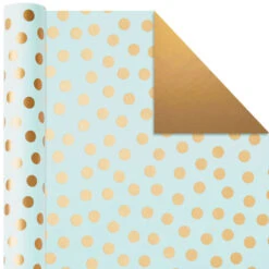 Hallmark Metallic Shimmer 3-Pack Reversible Wrapping Paper, 120 Sq. Ft. Total -Lovely Souvenir Store Metallic Shimmer 3Pack Reversible Wrapping Paper 5EWR2435 06