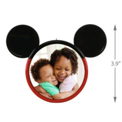 Hallmark Disney Mickey Mouse Ears Silhouette Personalized Photo Ornament -Lovely Souvenir Store Mickey Mouse Ears Shape Personalized Photo Ornament 2499QHE1962B3 03