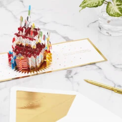 Hallmark Disney Mickey Mouse Cake 3D Pop-Up Birthday Card -Lovely Souvenir Store Mickey Mouse and Pluto Cake 3D PopUp Birthday Card 1499LAD2724 06