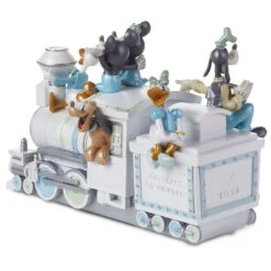 Hallmark Disney 100 Years Of Wonder Mickey And Friends Train Special Edition 2023 Figurine With Light And Sound, 5.63" -Lovely Souvenir Store Mickey and Friends LightUp Train Figurine With Sound 1DYG2082 02