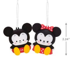 Better Together Disney Mickey And Minnie Magnetic Hallmark Ornaments, Set Of 2 -Lovely Souvenir Store Mickey and Minnie Christmas Ornaments 3HCM2402 03
