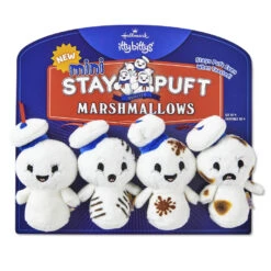 Hallmark Itty Bittys® Ghostbusters: Afterlife™ Mini Stay Puft Marshmallows Plush, Set Of 4 -Lovely Souvenir Store Mini Stay Puft Marshmallows Ghostbusters Afterlife itty bittys 1KDD1890 03