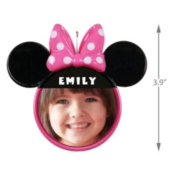 Hallmark Disney Minnie Mouse Ears Silhouette Text And Photo Personalized Ornament -Lovely Souvenir Store Minnie Mouse Ears TextPhoto Personalized Ornament 2499QHE1963B2 03