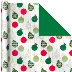 Hallmark Mod Holiday 3-Pack Reversible Wrapping Paper Assortment, 120 Sq. Ft. -Lovely Souvenir Store Mod Holiday Assorted Reversible Wrapping Paper 5JXW1072 06