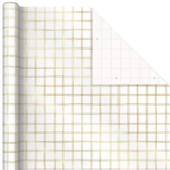 Hallmark Modern Holiday 3-Pack Wrapping Paper Assortment, 120 Sq. Ft. -Lovely Souvenir Store Modern Holiday Wrapping Paper 5JXW1205 05