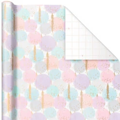 Hallmark Modern Muted 3-Pack Wrapping Paper, 55 Sq. Ft. Total -Lovely Souvenir Store Modern Muted 3Pack Wrapping Paper Rolls 5EWR6369 05