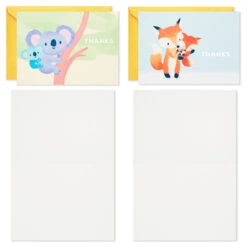 Hallmark Mom And Baby Animal Assortment Blank Thank-You Notes, Pack Of 48 12 Hallmark Mom And Baby Animal Assortment Blank Thank-You Notes, Pack Of 48 -Lovely Souvenir Store Mom and Baby Animal Assortment Blank ThankYou Notes 5STZ1134 03