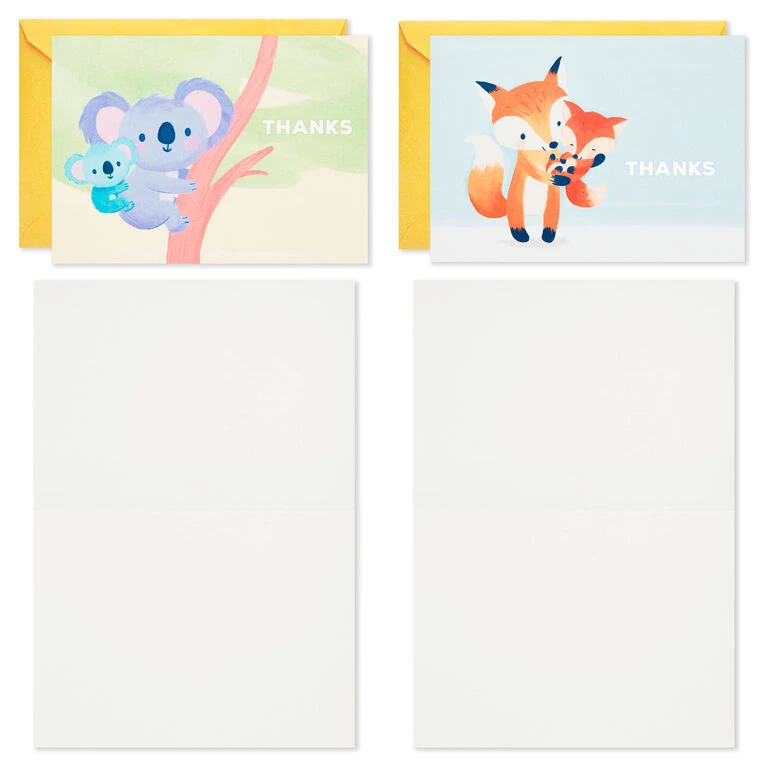 Hallmark Mom And Baby Animal Assortment Blank Thank-You Notes, Pack Of 48 5 Hallmark Mom And Baby Animal Assortment Blank Thank-You Notes, Pack Of 48 - Image 3