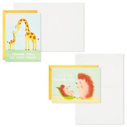 Hallmark Mom And Baby Animal Assortment Blank Thank-You Notes, Pack Of 48 13 Hallmark Mom And Baby Animal Assortment Blank Thank-You Notes, Pack Of 48 -Lovely Souvenir Store Mom and Baby Animal Assortment Blank ThankYou Notes 5STZ1134 04