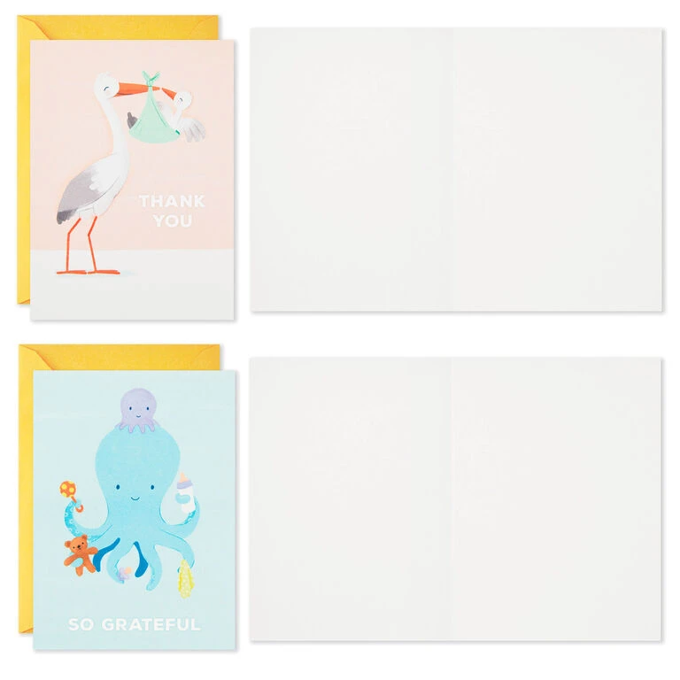Hallmark Mom And Baby Animal Assortment Blank Thank-You Notes, Pack Of 48 7 Hallmark Mom And Baby Animal Assortment Blank Thank-You Notes, Pack Of 48 - Image 5