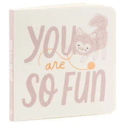 Hallmark MopTops Furry Cat Stuffed Animal With You Are So Fun Board Book -Lovely Souvenir Store MopTops Plush Cat Stuffed Animal Board Book 1KID1533 04
