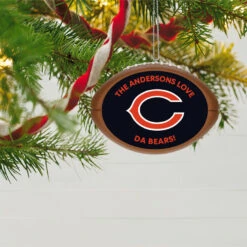 Hallmark NFL Football Chicago Bears Text Personalized Ornament -Lovely Souvenir Store NFL Football Chicago Bears Text Personalized Ornament 2499QHE1985B6 02