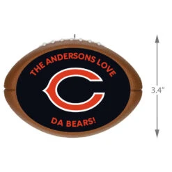Hallmark NFL Football Chicago Bears Text Personalized Ornament -Lovely Souvenir Store NFL Football Chicago Bears Text Personalized Ornament 2499QHE1985B6 03