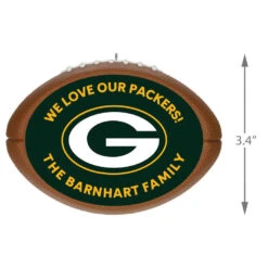 Hallmark NFL Football Green Bay Packers Text Personalized Ornament -Lovely Souvenir Store NFL Football Green Bay Packers Text Personalized Ornament 2499QHE1985B1 03