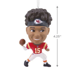 NFL Kansas City Chiefs Patrick Mahomes II Bouncing Buddy Hallmark Ornament -Lovely Souvenir Store NFL Kansas City Chiefs Patrick Mahomes II Bouncing Buddy Christmas Ornament 1OSL1562 03