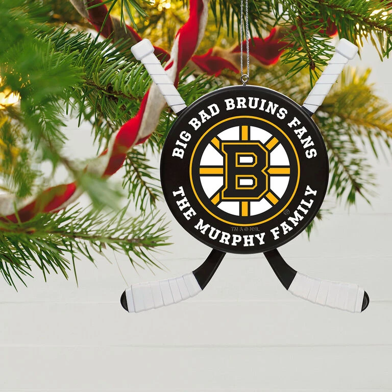 NHL Hockey Personalized Ornament, Boston Bruins® 4 NHL Hockey Personalized Ornament, Boston Bruins® - Image 2