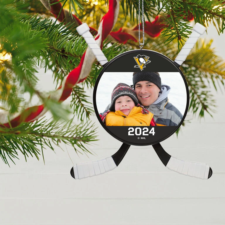 NHL Hockey Personalized Photo Ornament, Pittsburgh Penguins® 4 NHL Hockey Personalized Photo Ornament, Pittsburgh Penguins® - Image 2