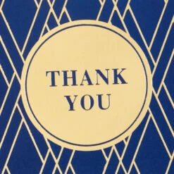 Hallmark Bulk Navy And Gold Assorted Blank Thank-You Notes, Box Of 120 -Lovely Souvenir Store Navy and Gold Assorted Blank ThankYou Notes Bulk Pack 5STZ1064 03