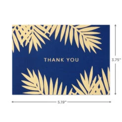 Hallmark Bulk Navy And Gold Assorted Blank Thank-You Notes, Box Of 120 -Lovely Souvenir Store Navy and Gold Assorted Blank ThankYou Notes Bulk Pack 5STZ1064 04