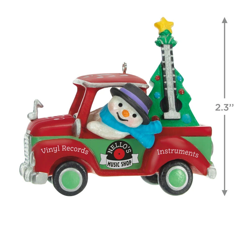 Hallmark Holiday Parade Nello's Music Shop Truck 2023 Ornament 5 Hallmark Holiday Parade Nello's Music Shop Truck 2023 Ornament - Image 3