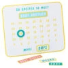 Hallmark So Excited To Meet You Magnetic Baby Countdown Board -Lovely Souvenir Store New Baby Pregnancy Countdown Calendar 1BBY4821 01