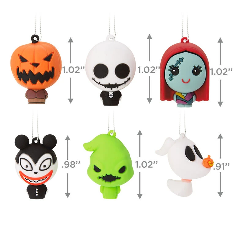 Mini Disney Tim Burton's The Nightmare Before Christmas Shatterproof Hallmark Ornaments, Set Of 6 5 Mini Disney Tim Burton's The Nightmare Before Christmas Shatterproof Hallmark Ornaments, Set Of 6 - Image 3