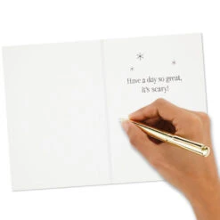 Hallmark Disney Tim Burton's The Nightmare Before Christmas Hauntingly Happy Boxed Cards, Pack Of 16 -Lovely Souvenir Store Nightmare Before Christmas Holiday Boxed Cards 5STZ1165 06