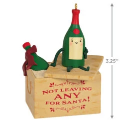 Hallmark A Case Of Christmas Cheer Ornament -Lovely Souvenir Store None for Santa Wine Crate Keepsake Ornament 1799QGO2869 03