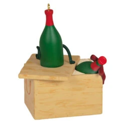 Hallmark A Case Of Christmas Cheer Ornament -Lovely Souvenir Store None for Santa Wine Crate Keepsake Ornament 1799QGO2869 06