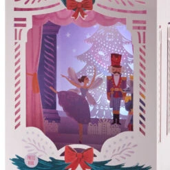 Hallmark Nutcracker Musical 3D Pop-Up Christmas Card With Light 17 Hallmark Nutcracker Musical 3D Pop-Up Christmas Card With Light -Lovely Souvenir Store Nutcracker Shadow Box 3D PopUp Music Light Christmas Card 1099XOD4041 06