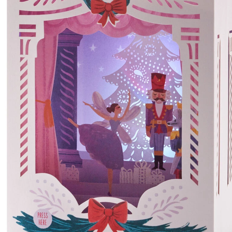 Hallmark Nutcracker Musical 3D Pop-Up Christmas Card With Light 8 Hallmark Nutcracker Musical 3D Pop-Up Christmas Card With Light - Image 6