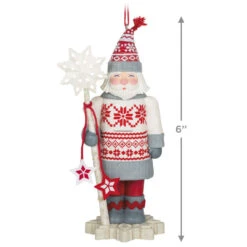 Hallmark Noble Nutcrackers Snowfall Prince Ornament 10 Hallmark Noble Nutcrackers Snowfall Prince Ornament -Lovely Souvenir Store Nutcracker in Sweater Keepsake Ornament 2499QXR8147 03