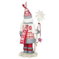 Hallmark Noble Nutcrackers Snowfall Prince Ornament 13 Hallmark Noble Nutcrackers Snowfall Prince Ornament -Lovely Souvenir Store Nutcracker in Sweater Keepsake Ornament 2499QXR8147 06