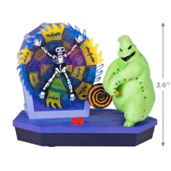 Hallmark Disney Tim Burton's The Nightmare Before Christmas 30th Anniversary Mr. Oogie Boogie Musical Ornament With Light And Motion 10 Hallmark Disney Tim Burton's The Nightmare Before Christmas 30th Anniversary Mr. Oogie Boogie Musical Ornament With Light And Motion -Lovely Souvenir Store Oogie Boogie Keepsake Ornament 4499QXD6739 03