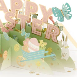 Hallmark Happy Surprises 3D Pop-Up Easter Card 14 Hallmark Happy Surprises 3D Pop-Up Easter Card -Lovely Souvenir Store Pastel Eggs 3D PopUp Easter Card 1299IRC7072 04