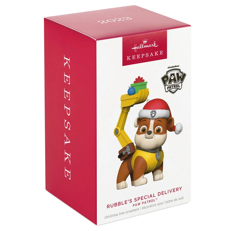 Hallmark Paw Patrol™ Rubble's Special Delivery Ornament 6 Hallmark Paw Patrol™ Rubble's Special Delivery Ornament - Image 4
