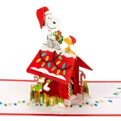 Hallmark Peanuts® Snoopy Joy To The World 3D Pop-Up Christmas Card