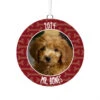 Hallmark Pet Personalized Text And Photo Ceramic Ornament -Lovely Souvenir Store Pet Personalized Round Ceramic Ornament 1999QHE1711B20 01